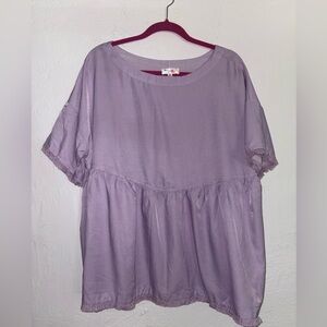 Oversized Freckled Poppy Lavender Women's Top Size Medium